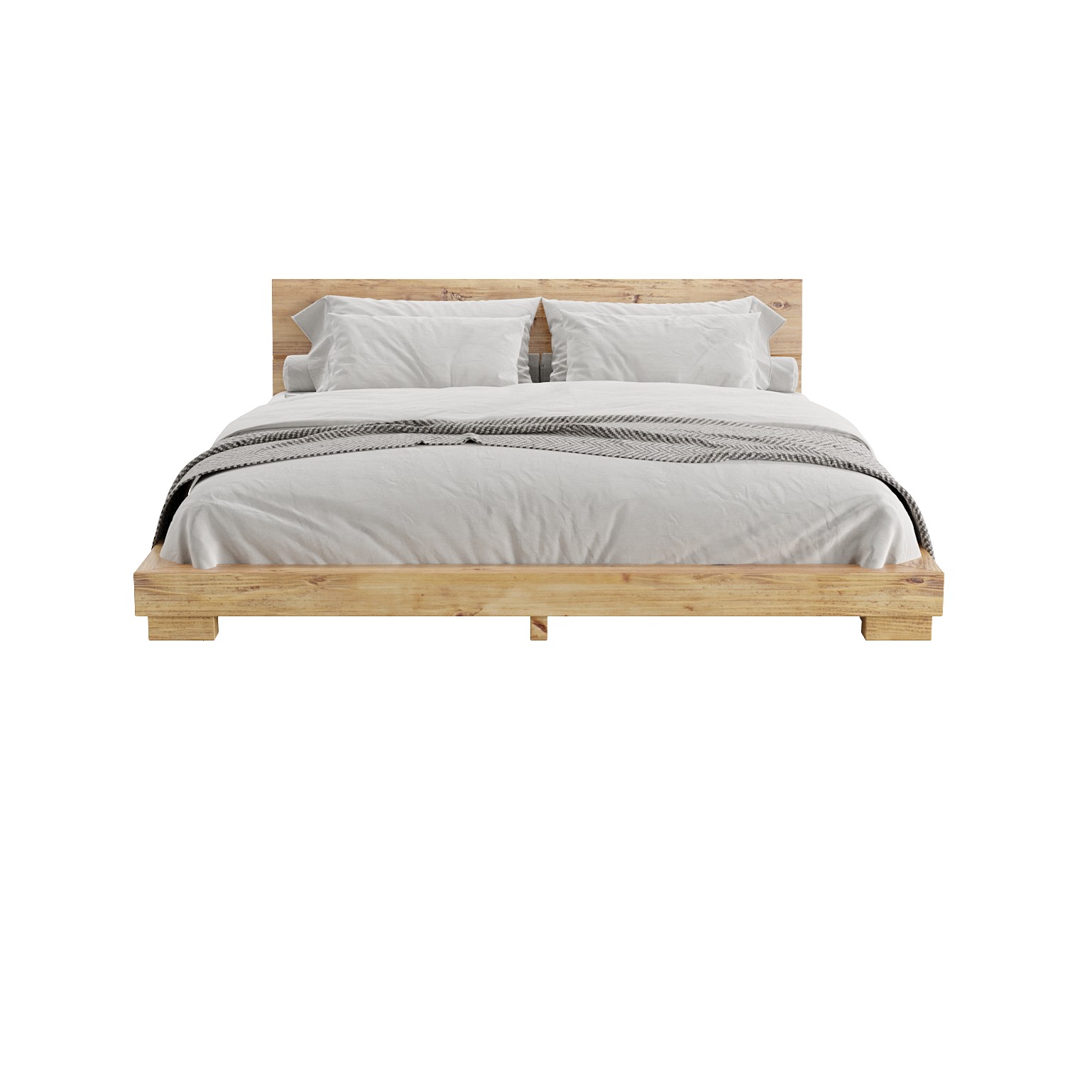 CAMA_SOLIDA_CASA ATICA_CASAL_MODELO 3D - Imagem 3