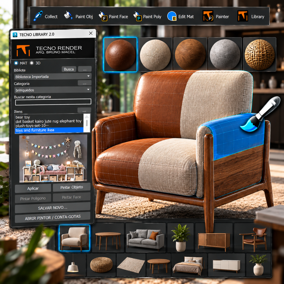 TECNO LIBRARY 2.0 — Organize, Encontre e Trabalhe Mais Rápido no 3ds Max